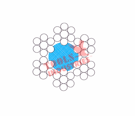 Line contacted Steel wire ropes(Ungalvanized&Galvanized)6x7 FC   6X7 6x9